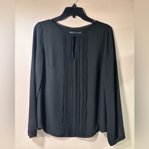 Long Sleeve Black Formal Top